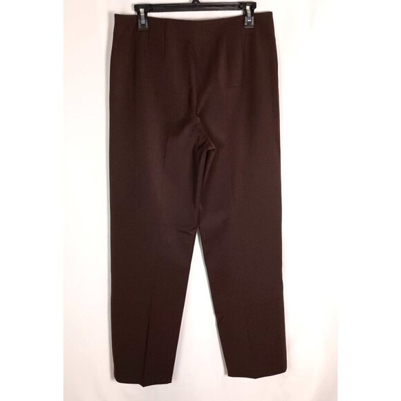 Talbots Brown Dress Pants Women’s Size 10 Side Zip Stretch Relaxed Fit Excellent - Picture 5 of 5